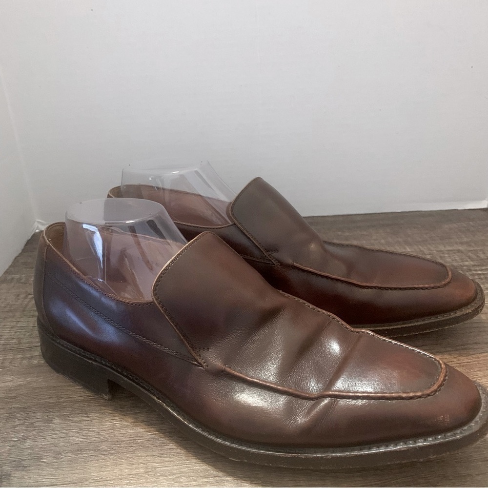 Gravati Men’s Brown Leather Slip-on Loafers Handmade In Italy